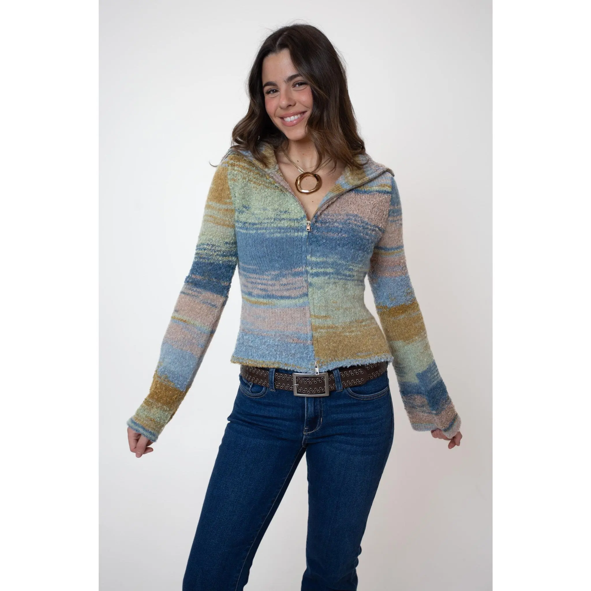Skye Sweater in Baby Blue