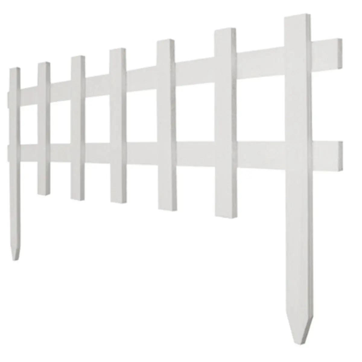 Greenes Fence RC 75W Deluxe Cape Cod Picket Fence - White, 18 in. x 3 ft., Decorative Barrier for Garden, Vegetable Garden & Home Improvement Raised Beds, Vegetable Garden Decorative Fences