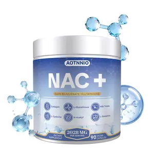 NAC + Glutathione Health Supplement, Supports Liver Health, Supports Skin Health, 90 Capsules Vitamins Healthcare