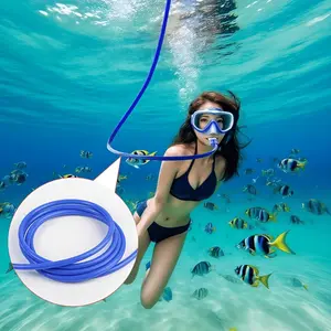 diving snorkel, anti-choking single and double head respirator, underwater breathing valve, launching breathing oxygen supply, silicone material, leak-proof setting launching trainer, deep water oxygen supply equipment