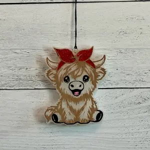 Highland Cow Car Freshie