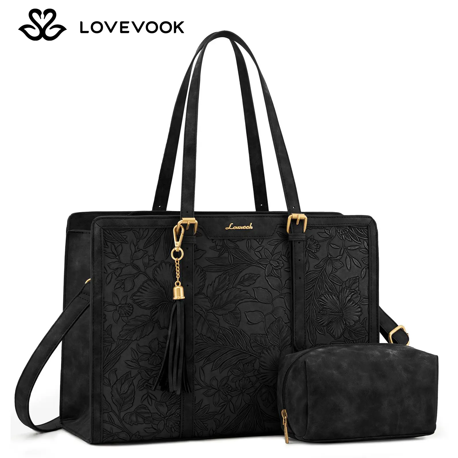 Black Embossed(Leather)