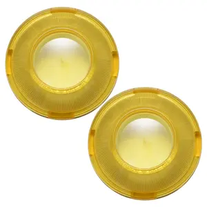 HOGWORKZ® Gold Refractor Turn Signal Bullet Style Lens Covers for Harley-Davidson®