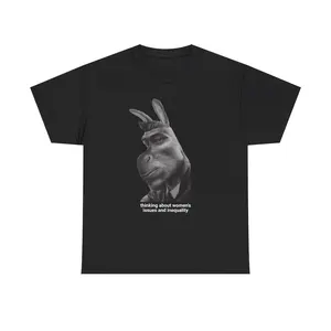Feminism Sigma Donkey Tshirt | (100% Cotton) Funny Meme Shirt, Feminist Shirt, Respect Women Tshirt, Gift for Brother, Gift for Sister, Fabric Top