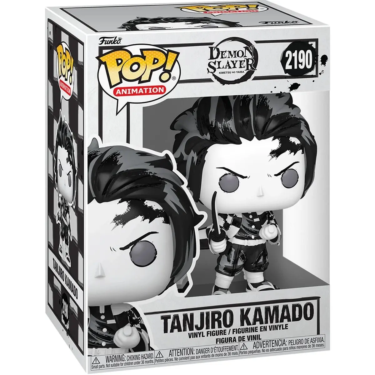Funko Demon Slayer Series Tanjiro Kamado Sumi-Ink Collectible Vinyl & PVC Figure #2190, Collectible Pvc Figure, Authentic Collectible, Premium Collectible