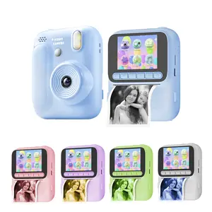 Kids' 1080P Uhd Video Printer Camcorder, Instant Print Camera with Anime Filters, Portable Toys Ideal Birthday & Christmas Gifts for Kids, Digital Cameras