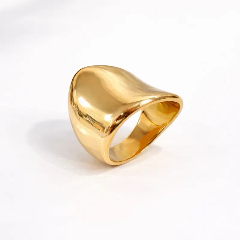 Wavy ring stainless steel  PVD 18 C2