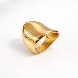 Wavy ring stainless steel  PVD 18 C2