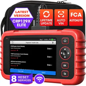 LAUNCH CRP129X V2.0 Elite OBD2 Scanner for Car,Scan Tool for ABS/SRS/AT/Engine, FCA AutoAuth, Lifetime Free Update, Auto VIN,Battery Test car scanner Diagnostic