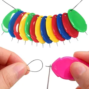 5/10 Pack Thimble Threader, Hand Sewing Thimble, Simple Plastic Thimble, Ideal for Needlework, Sewing Machine, Embroidery, Cross Stitch, Random Colors, Sewing Tools