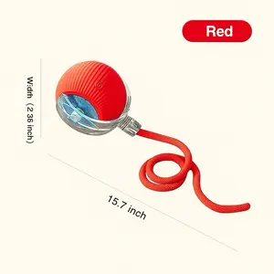 Smart Interactive Rolling Ball Toy for Dogs & Cats – Rechargeable LED Motion Ball, Bite-Resistant Chew Toy, Auto Obstacle Avoidance, Indoor Pet Enrichment Ball, Durable PC/TPR Material, Safe for Puppies & Kittens