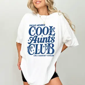 ChicCotton Cool Aunts Club Comfort Colors Shirt, Auntie Like A Mom But Cooler T-shirt, The Cool Aunt Graphic Tee, Best Aunt Clothing