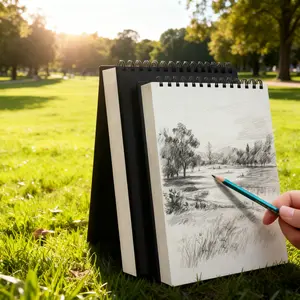 Sketch Book, 1 Pack (30 Sheets) Acid Free Art Sketchbook, Artistic Drawing Painting Writing Paper for Adults Beginners Artists, Drawing & Art Supplies