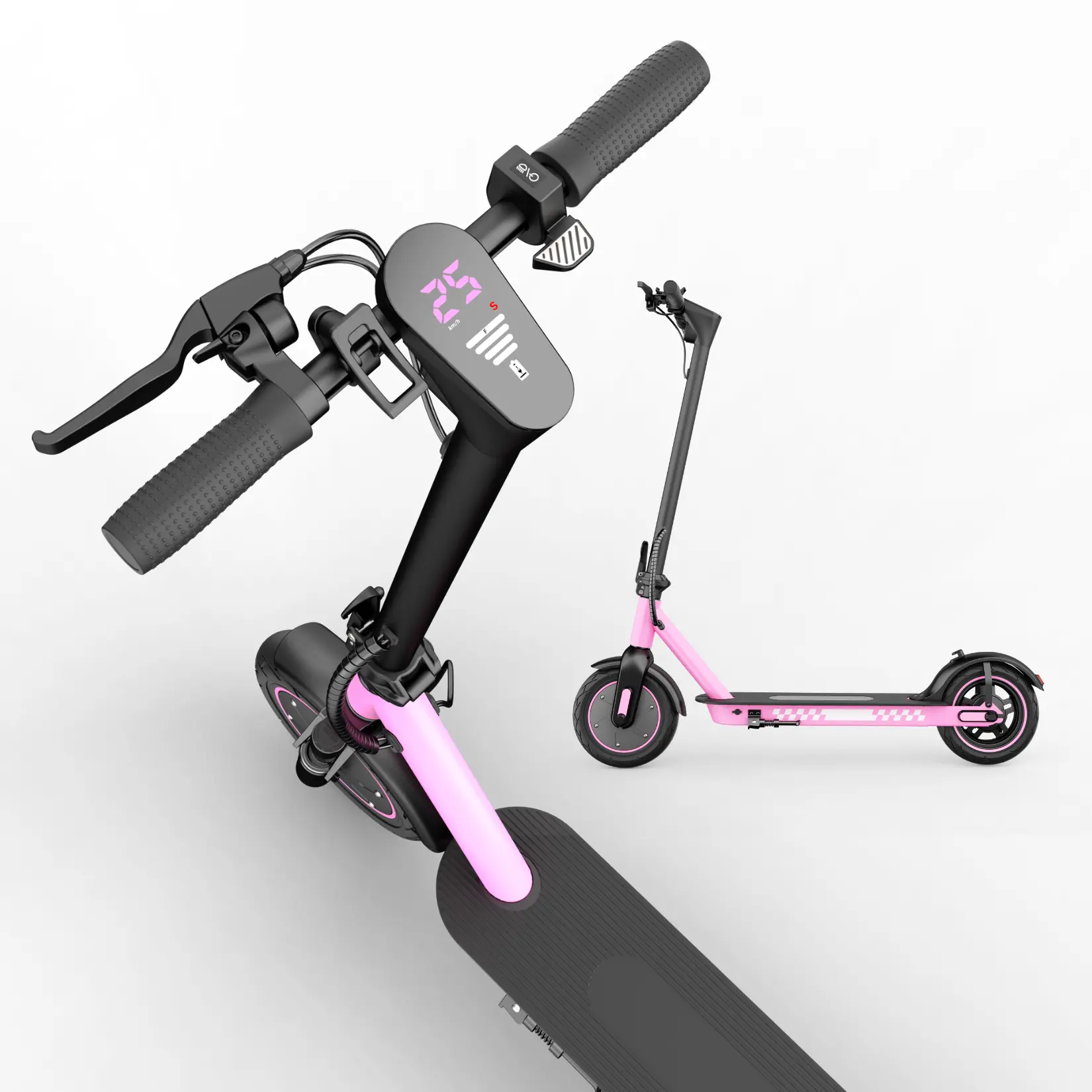 Foldable Electric Scooter for Outdoor Fun, Cute Pink Design, App-Controlled, 350W Motor, 19 MPH Max Speed, 10-Inch Tires, Folding Scooter, App Controlled Scooter tiktokshopbacktoschool