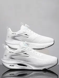 Breathable Mesh Couple Style Casual Sports Shoes | Soft-Soled Non-Slip Shock-Absorbing Running Shoes for Spring and Summer - Oversized Tennis Walking Fitness Hiking Shoes for Students - Perfect Athletic Footwear for Outdoor Adventures