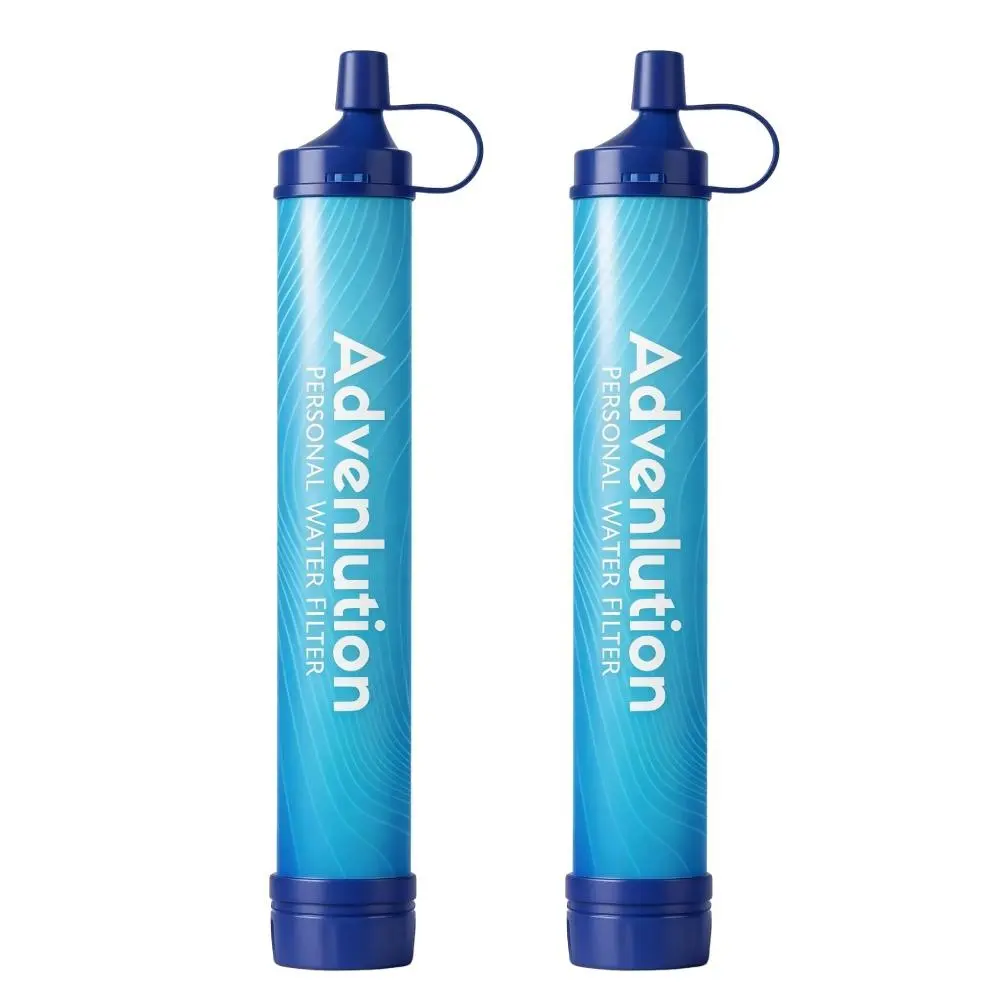 Portable Emergency Water Straw, Emergency Water Filter Straws, Lightweight Reusable Survival Filter, Personal Filter Straw, Ideal for Camping, Hiking, Traveling, Cycling, Outdoor Adventures