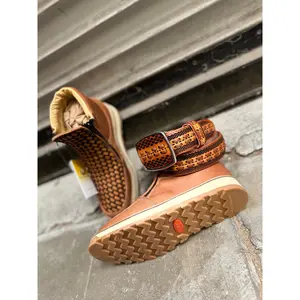 Zapato Petatillo Miel Doble Cierre