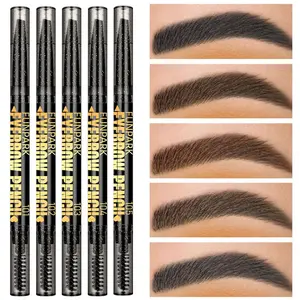 Double Head Eyebrow Pencil, Eyebrow Makeup Products, Waterproof Makeup, Long-lasting Non-smudge, Triangular Tip, Perfect Gift for Christmas and Mother's Day