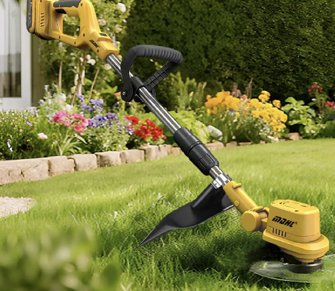 INTERGREAT Brushless Cordless String Trimmer & Lawn Mower - 21V Power Weed Eater with 19000RPM High Speed Motor, Lightweight Adjustable Length, 3-in-1 Grass Cutter Kit for Garden & Yard Maintenance#Summervibes