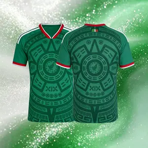 2026 Mexico Home And Away Green White Black Short And Long Sleeve Soccer Jersey Fans Version