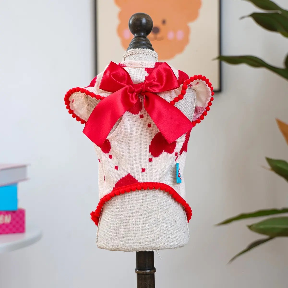 Cute Princess Style Pet Sweater, Heart Bubble Design, Suitable for Dogs and Cats, Teddy Bichon Pomeranian Miniature Dog Clothes, Puppy Sweater