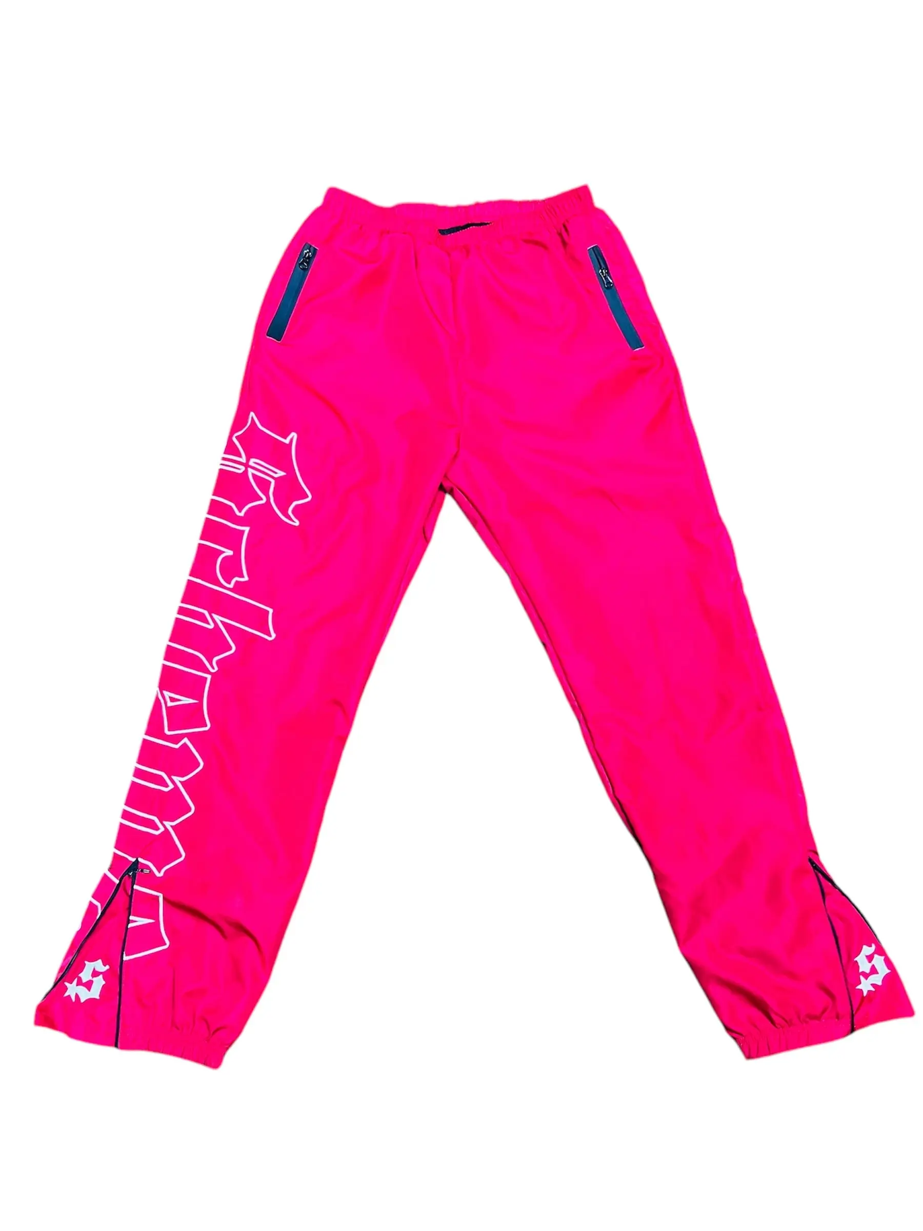 Tilted Nylon Trackpants - Red