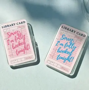 Sorry I'm fully Booked Tonight Kindle Phone Grip Library Card Magnetic Kindle Holder Kindle Accessories Bookish Merch Gift for Book Lover
