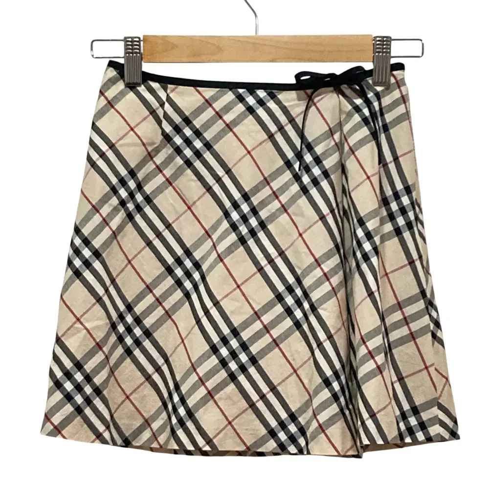 Pre-owned BURBERRY Cotton Small Leather Goods Nova Check Skirt