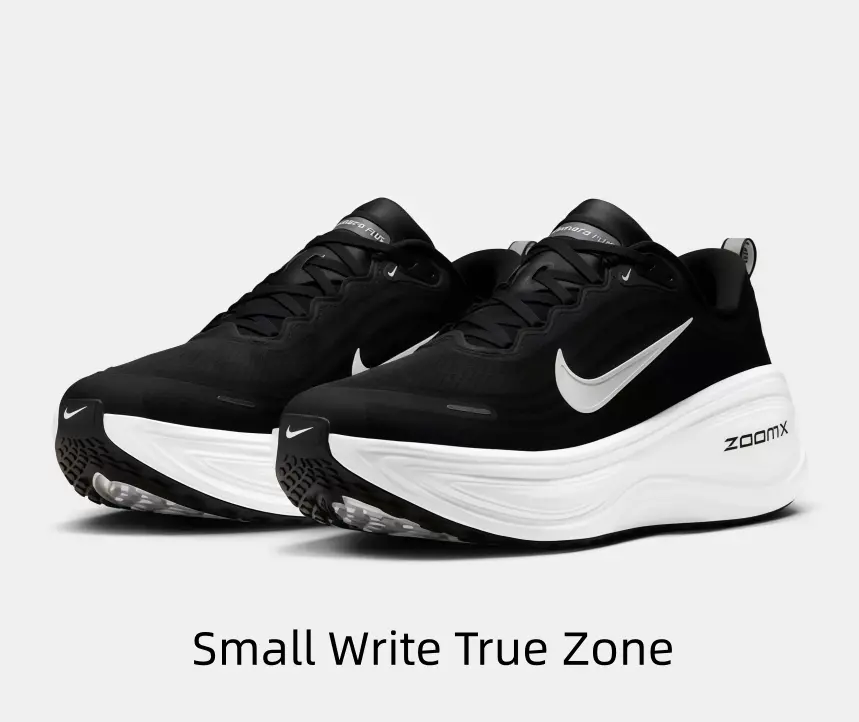 Classic Black & White Running Shoe with Full-Length ZoomX Foam & Bold Contrast Swoosh – Engineered for Maximum Rebound & Timeless Style