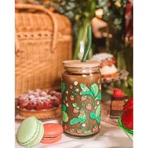 Strawberry Frog Glass