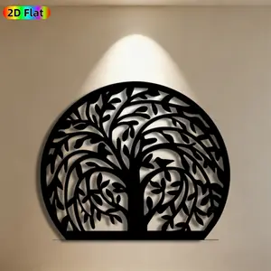 1pc Tree of Life Metal Wall Art Tree of Life Statue Mural, Ideal Gift for New Year, Christmas, Weather-Resistant Metal Wall Decor Wall Sculptures, Perfect for Home Wall & Garden Fence Nature Enthusiasts