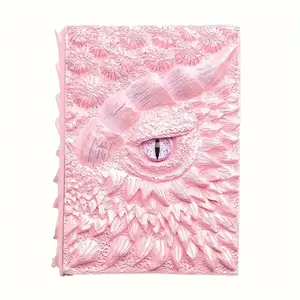 Dragon Journal Dragon Enthusiasts 3D Embossed Journal- Handcrafted Resin Dragon Eye Design, Unruled Blank Pages for Dnd Adventures, 240 Pages, Perfect for Travel & Creativity, 1050g