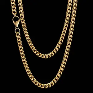 ORP 3/5/6/7MM Cuban Link Chain Unisex Stainless Steel Necklace for Couples Hypoallergenic Comfortable Gift