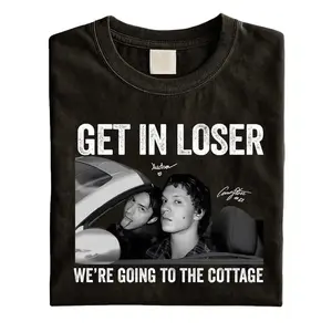 Retro Get In Loser We're Going To The Cottage T-Shirt, Heated Rivalry Shirt, Heated Rivalry Booktok Shirt Im Coming To The Cottage, Streetwear, Viral Tee, TikTok Trending