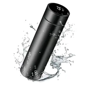500ml insulated stainless smart thermos temperature LED smart drinkware cooling cup  Steel Tumbler Portable Water Bottles Bottled Stylish Bottles