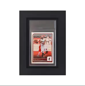 CRDC PSA Graded Card Display Frame, Sports Card Display Frame for PSA Graded Cards- Trading Card Display Case for Football Basketball Hockey Trading Card, Black