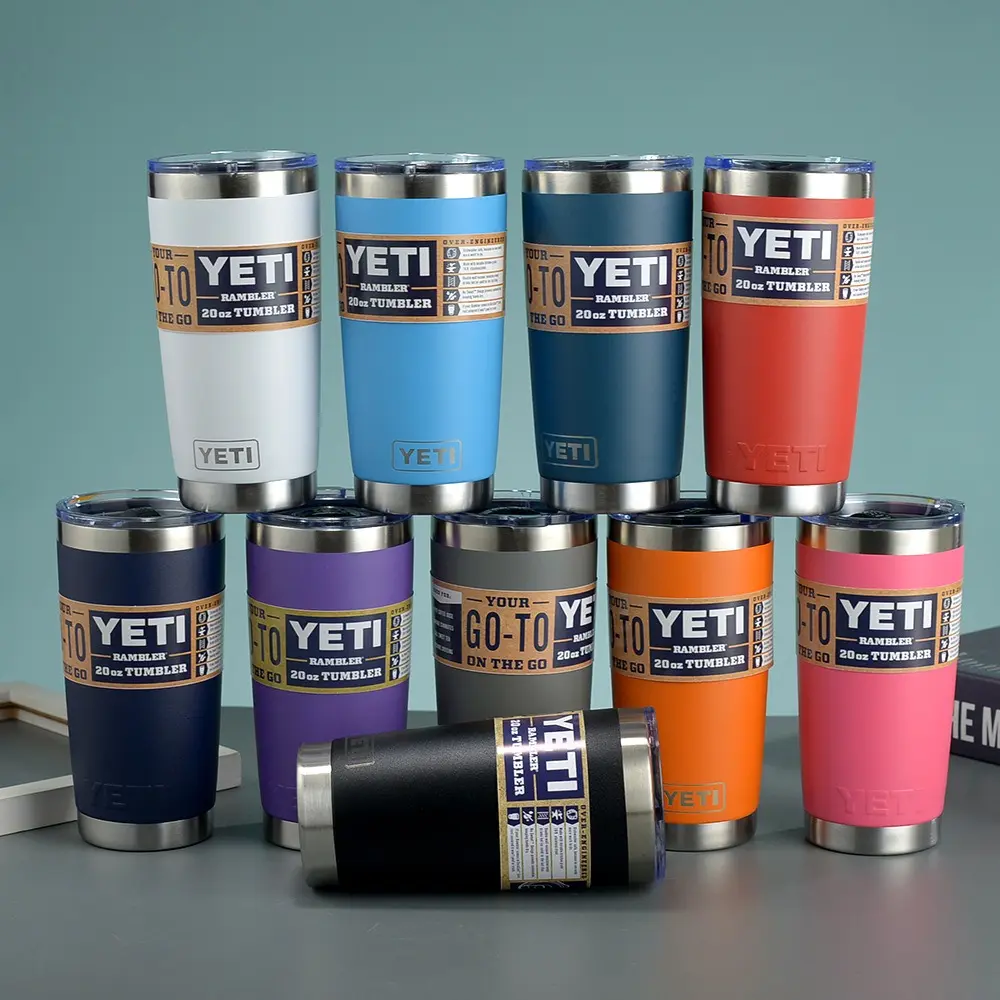 YETI Rambler 20 oz Tumbler with MagSlider Lid, Stainless Steel Insulated Travel Cup, Vacuum Sealed Hot Cold Drink Mug, Reusable Coffee Tumbler