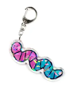 Gummy Worm Charm Keychain