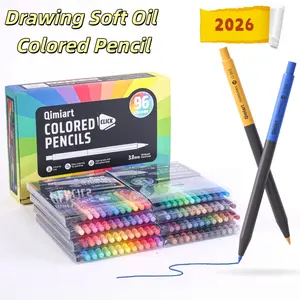 96 Color Vibrant Pencil Set, 3.0mm Tip, Soft Oil-Based Core, Press-Down Coloring, Professional Art Supplies, Ideal for Drawing, DIY, Adult & Student Use