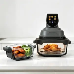Multifunctional Smart Air Fryer, Oil-Free Healthy Cooking, Non-Stick Basket, Touch Screen Electric Oven for Home Kitchen Cookware