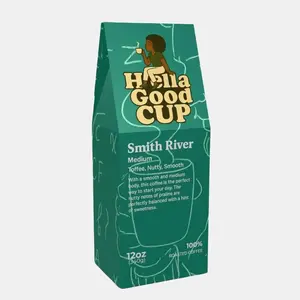Smith River Medium Roast Coffee - Toffee Nutty Smooth Beverage for Morning Rituals & Calm Moments 12oz 100% Roasted Classic Well Rounded Cup - Sweet