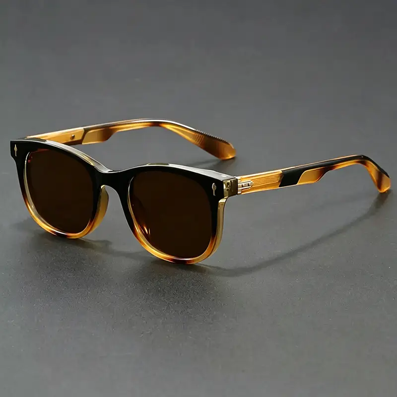 Vintage Round Sunglasses for Women, Tortoiseshell Polycarbonate Full Rim Frame with UV400 Protection, Lightweight Casual Shades for Travel, Unisex Lightweight Sunglasses, Uv-Protection, Stylish Accessories, Pc