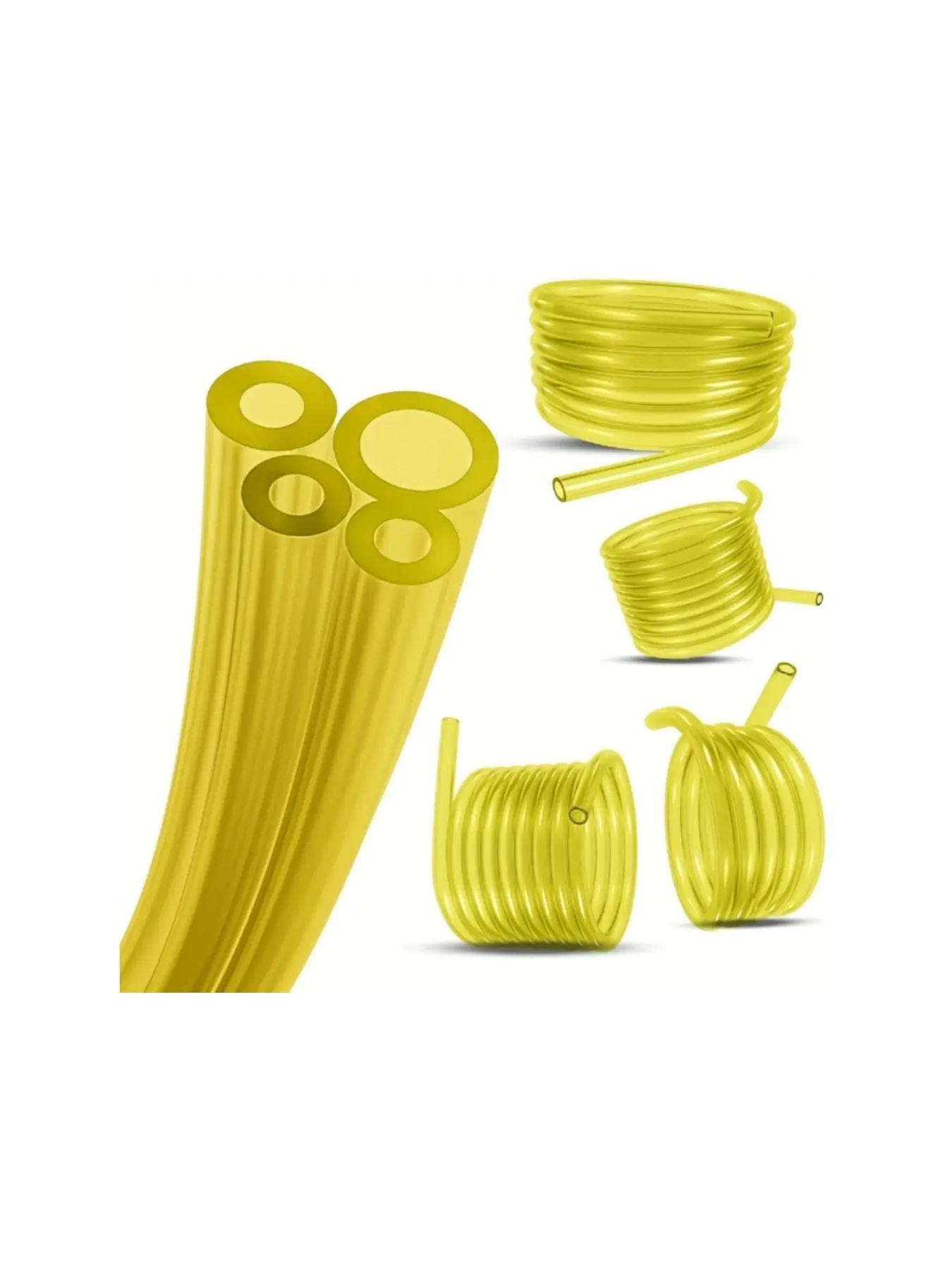 4pcs set of high-quality fuel hose kits, Flexible Hose, suitable for 2-stroke small engine gas hose and fuel hose replacement kits, suitable for lawn mowers, chainsaws, blowers, lawn mowers, gasoline power tool parts