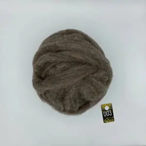 Natural Dorset Wool Roving - 2.3 oz - Natural Color - Soft Woolen Fibers