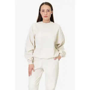 MWF1047 Unisex - 10 oz. Mid-weight Poly Cotton Fleece Wide Crewneck