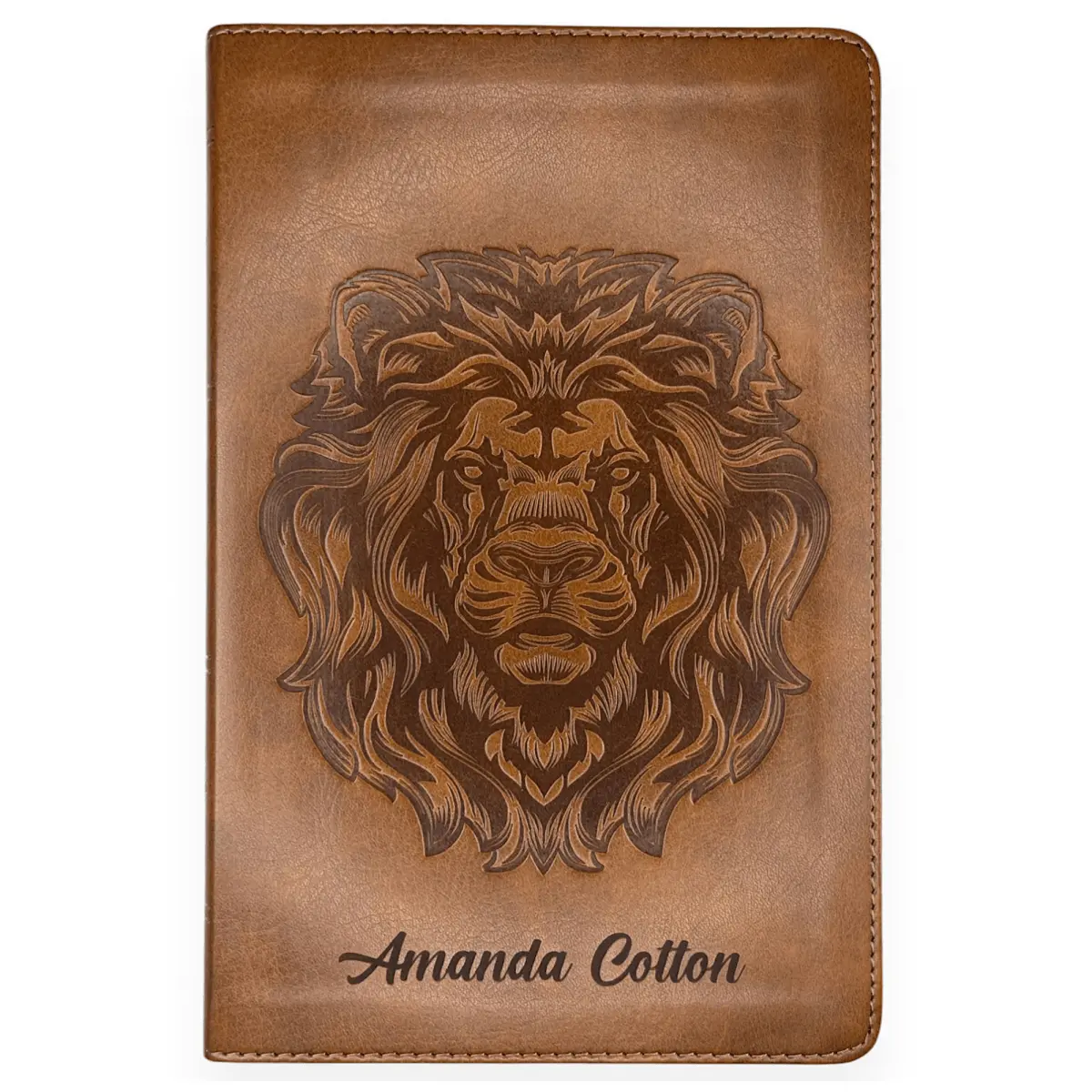Custom ESV Dark Brown Standard Size Personalized  Holy Bible Medium Print | Royal Lion - Tiktok