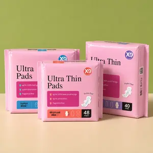 Women's X9 Ultra-Thin Disposable Sanitary Pads, Leak-Proof Wings, Quick-Absorption, Unscented Gentle for Sensitive Skin, Moisture Control, Regular/Super/Overnight Absorbent Menstrual Pads for Outdoor Use