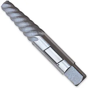 01357 Chrome Alloy-Steel No. 7 Spiral Screw Extractor, Removes Screws 7/8 - 1-1/8-Inch, 1/Card