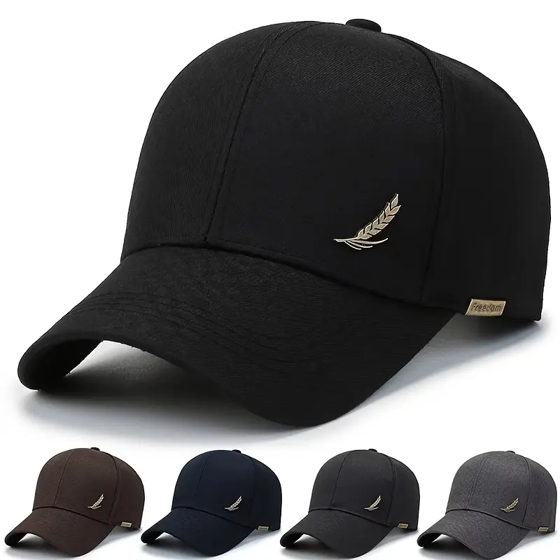 Korean-Style Spring/Summer Baseball Cap — Simple, Stylish, and Sun-Protective Headwear for Men; Casual Visor Hat for Outings, Suitable for Middle-Aged and Senior Gentlemen