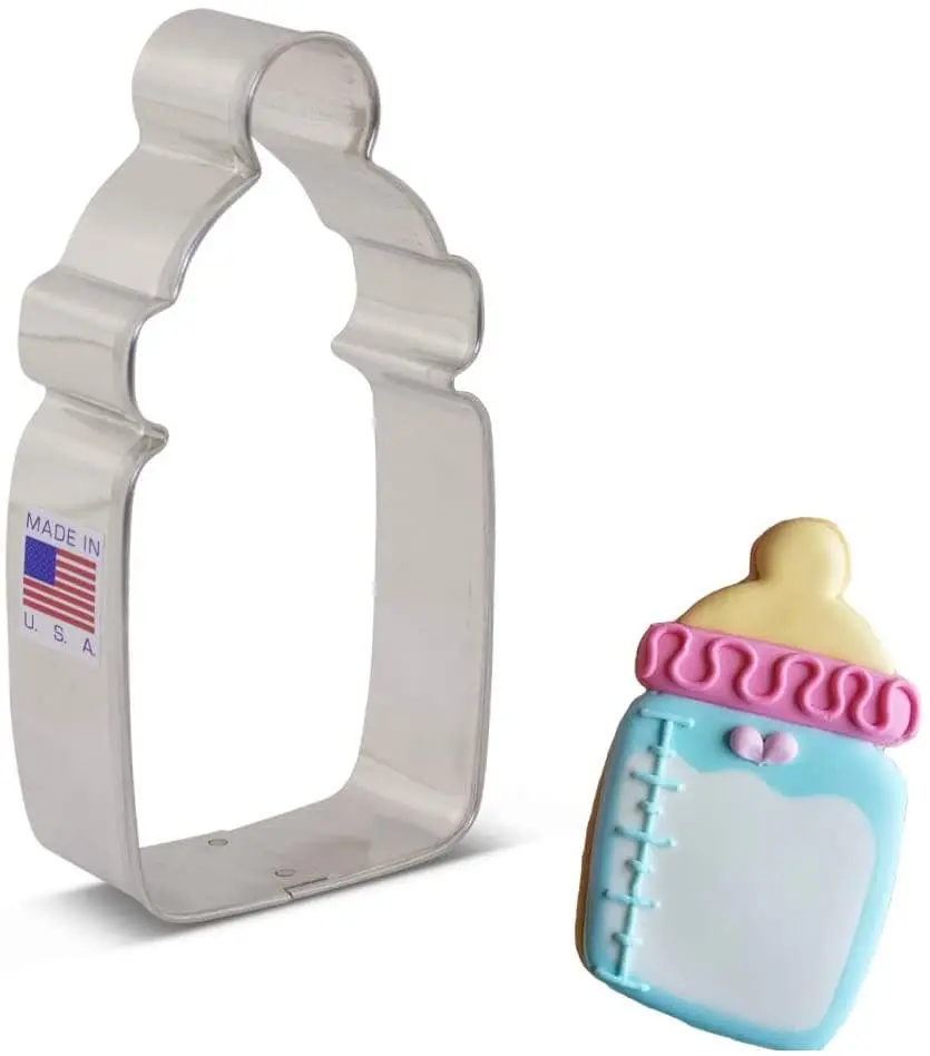 Baby Bottle Cookie Cutter 4 1/8 x 2"